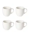 Casafina Pacifica Dinnerware Mug, Set Of 4 In Salt