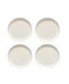 Casafina Pacifica Dinnerware Salad Plates, Set Of 4 In Vanilla