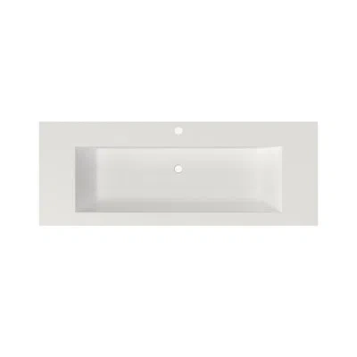Casainc 18.11" Rectangular Wall Bathroom Sink With Overflow
