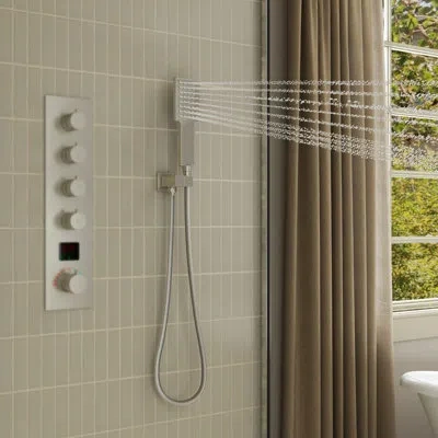 Casainc 304 Stainless Steel Handheld Shower Head With Standard U.s. Npt 1/2 Thread And Anti-clogging Silicon In Brushed Nickel