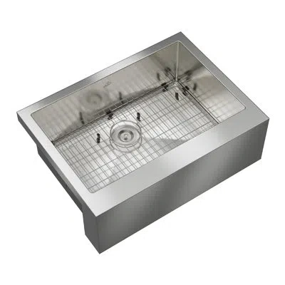 Casainc 30"l Single Bowl Stainless Steel Farmhouse Kitchen Sink In Brushed