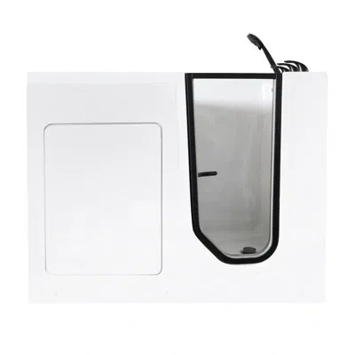 Casainc 45" Acrylic Soaking Walk In Bathtub With Tub Faucet