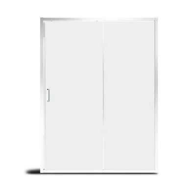Casainc 60" W X 72" H Single Sliding Framed Shower Door In Chrome