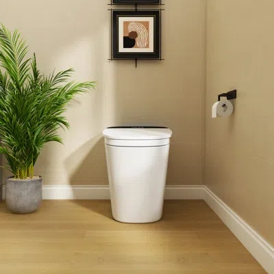 Casainc Ada Comfort Height Smart Toilet With Built-in Tank, Foam Shield, Auto Open/close Lid, Heated Seat & 