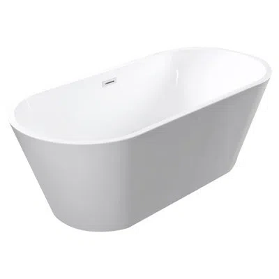 Casainc Aspen  67'' X 32'' Freestanding Soaking Acrylic Bathtub In White
