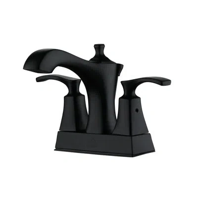 Casainc Drop-in 2-handle Bathroom Faucet With Drain Assembly In Matte Black