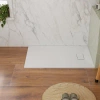 Casainc Multiple Sizes Rectangle Low-profile Shower Base, Non-slip, Reversible Drain In White