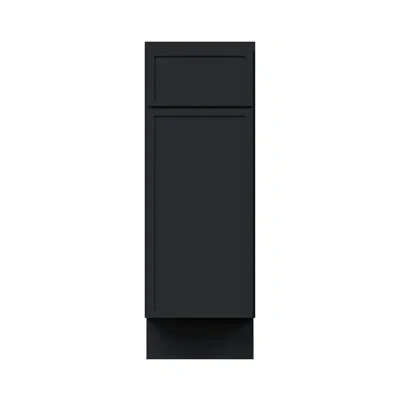 Casainc Ready-to-assemble W12"x D24"x H34.5" Kitchen Standard Base Cabinet In Painted;black