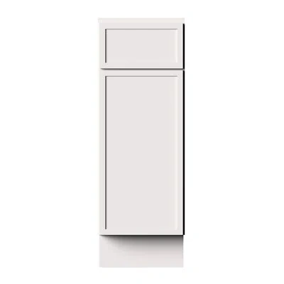 Casainc Ready-to-assemble W12"x D24"x H34.5" Kitchen Standard Base Cabinet In Painted;white