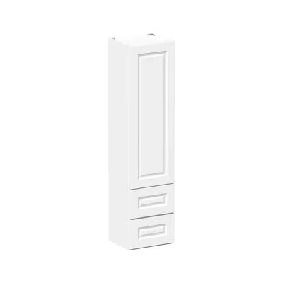 Casainc Ready-to-assemble W15"x D12"x H60" Kitchen Counter Linen Cabinets In Glacier White