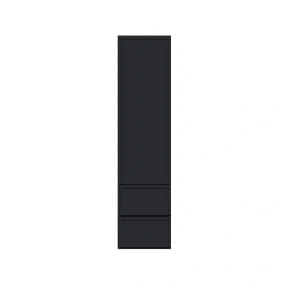 Casainc Ready-to-assemble W15"x D12"x H60" Kitchen Counter Linen Cabinets In Painted;black