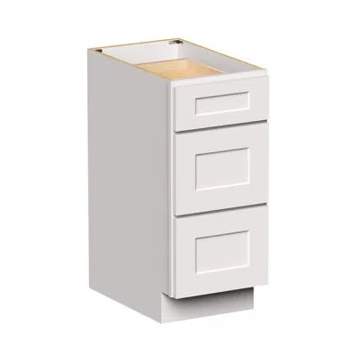 Casainc Ready-to-assemble W15"x D24"x H34.5" Kitchen Drawer Base Cabinet In Painted;white Shaker