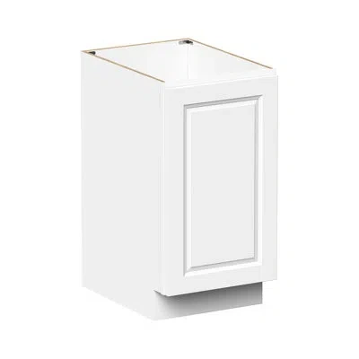 Casainc Ready-to-assemble W18"x D24"x H34.5" Kitchen Full Height Door Base Cabinet In Glacier White