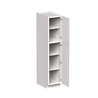 Casainc Ready-to-assemble W18"x D27"x H84" Kitchen Tall Pantry Cabinet In Painted;shaker Blanc;white Shaker