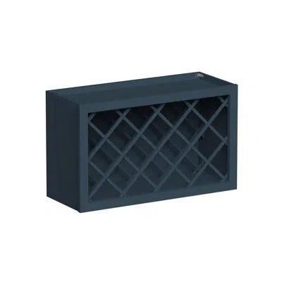 Casainc Ready-to-assemble W30"x D12"x H18" Kitchen Wine Rack Wall Cabinet In Painted;navy Blue;bleu Marine