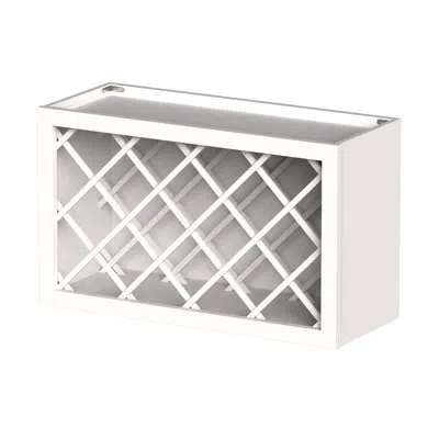 Casainc Ready-to-assemble W30"x D12"x H18" Kitchen Wine Rack Wall Cabinet In Painted;white