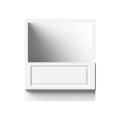 Casainc Ready-to-assemble W30"x D24"x H34.5" Kitchen Base Microwave Cabinet In Glacier White