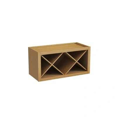 Casainc Ready-to-assemble W30"x H15"x D13.5" Kitchen Wine Rack Wall Cabinet In Hazelnut Oak