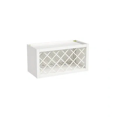 Casainc Ready-to-assemble W30"x H15"x D13.5" Kitchen Wine Rack Wall Cabinet In Origami White
