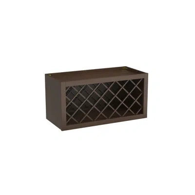 Casainc Ready-to-assemble W30"x H15"x D13.5" Kitchen Wine Rack Wall Cabinet In Truffle Brown