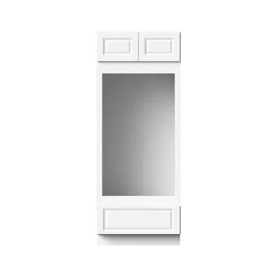 Casainc Ready-to-assemble W33"x D27"x H84" Kitchen Double Oven Cabinet With Drawer In Glacier White