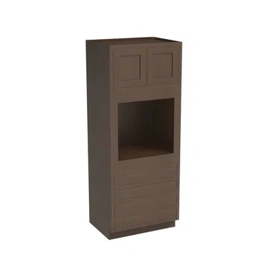 Casainc Ready-to-assemble W33"x H84"x D25" Kitchen Tall Oven Cabinet In Truffle Brown