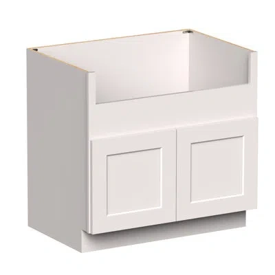 Casainc Ready-to-assemble W36"x D24"x H34.5" Kitchen Sink Base Cabinet In Painted;white Shaker;shaker Blanc
