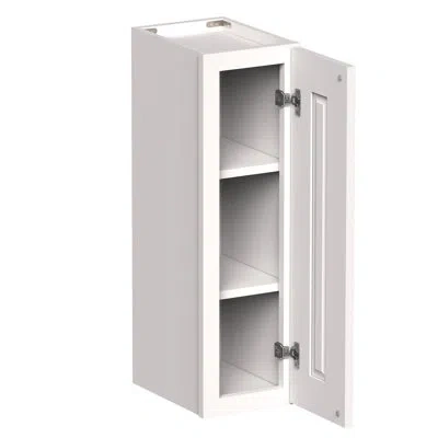 Casainc Ready-to-assemble W9"x D12"x H30" Kitchen Standard Wall Cabinet In Painted;shaker Blanc;white Shaker