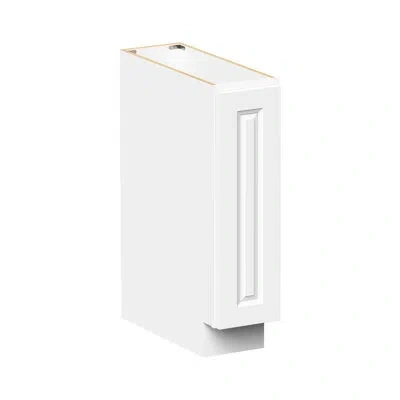 Casainc Ready-to-assemble W9"x D24"x H34.5" Kitchen Full Height Door Base Cabinet In Glacier White