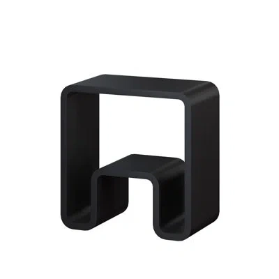 Casainc Riverside Freestanding Solid Surface Bathroom Shower Stool In Matte Black
