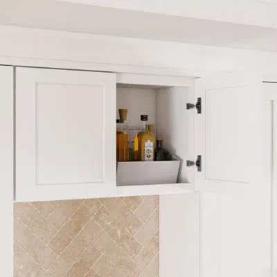 Casainc Shaker Kitchen Wall Cabinet W30" X H18" X D12" In Painted;shaker Blanc;white Shaker