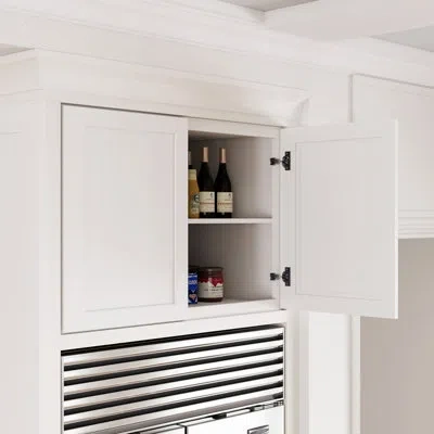 Casainc Shaker Kitchen Wall Cabinet W36" X H24" X D27" In Painted;shaker Blanc;white Shaker
