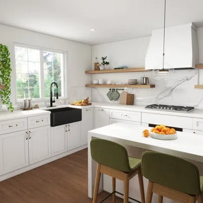 Casainc Single Bowl Black Fireclay Farmhouse Kitchen Sink With Faucet Included In Matte Black