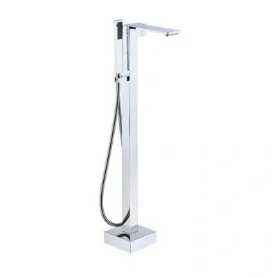 Casainc Single Handle Free Standing Bathtub Faucet With Diverter And Handshower In Chrome Plated
