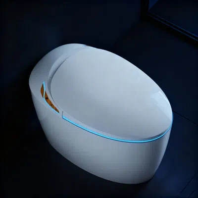 Casainc Smart One-piece Toilet With Bidet, Auto Seat, Foot Sensor, Led Display, Warm Water & Dryer In White