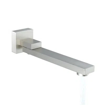 Casainc Square Swing Shower Spout With Decorative Cover In Brushed Nickel