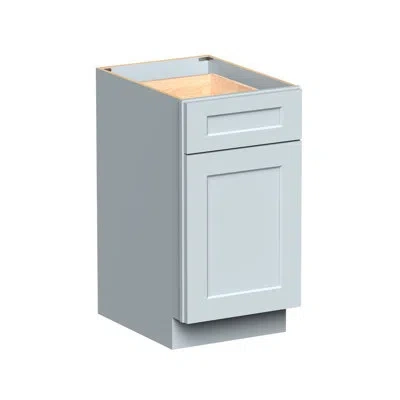 Casainc W18"x D24"x H34.5" Kitchen Waste Basket Base Cabinet In Painted;dove Grey;gris Colombe