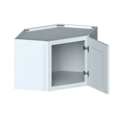 Casainc W24"x D12"x H18" Kitchen Short Corner Wall Cabinet In Painted;gris Colombe;dove Grey