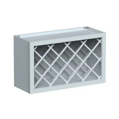 Casainc W30"x D12"x H18" Kitchen Wine Rack Wall Cabinet In Painted;dove Grey;gris Colombe