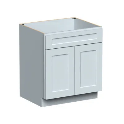 Casainc W30"x D24"x H34.5" Kitchen Sink Base Cabinet In Painted;gris Colombe;dove Grey