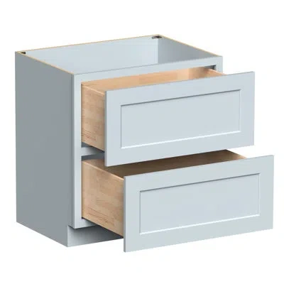 Casainc W33"x D24"x H34.5" Kitchen Drawer Base Cabinet In Painted;dove Grey;gris Colombe