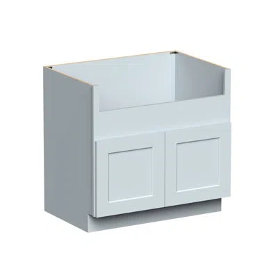 Casainc W36"x D24"x H34.5" Farmhouse Sink Kitchen Cabinet In Painted;dove Grey;gris Colombe