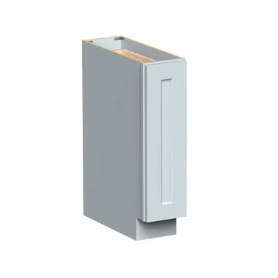 Casainc W9"x D24"x H34.5" Kitchen Base Spicy Rack Cabinet In Painted;dove Grey;gris Colombe