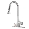 Casainc Willow 1.8 Gpm Single Handle Pull Down Sprayer Kitchen Faucet With Touchless Sensor In Matte Black