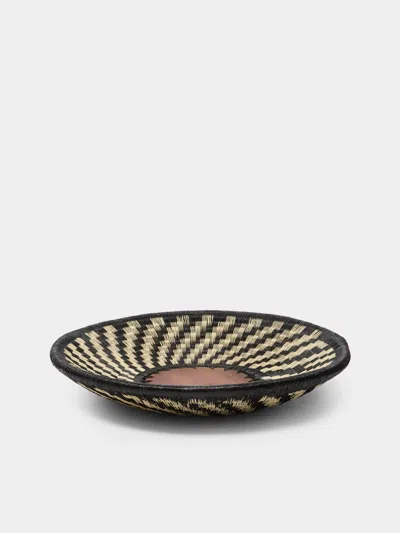 Casalatina Swirl Handwoven Werregue Palm Fruit Bowl In Multi