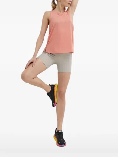 Casall Breeze Racerback Side-slit Tank Top In Orange