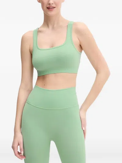 Casall Criss-cross Strap Sports Bra In Green