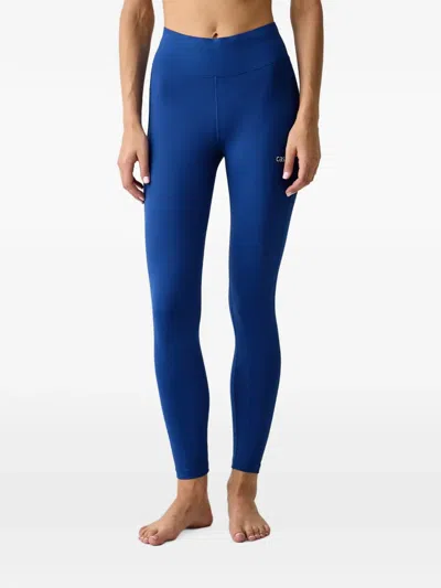 Casall Essential Logo-print Leggings In Blue