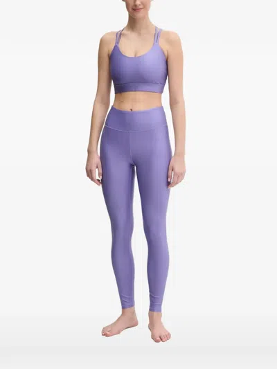 Casall Glitz Criss-cross Strap Sports Bra In Purple