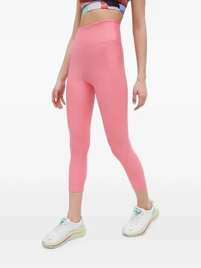Casall High-waisted Cropped Leggings In Rosa
